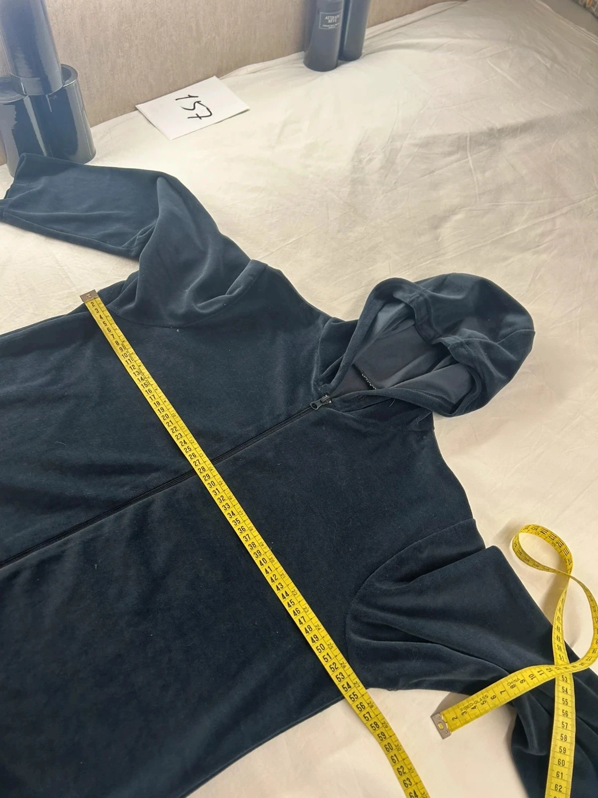 Vintage black hooded lightweight jacket – photo 6